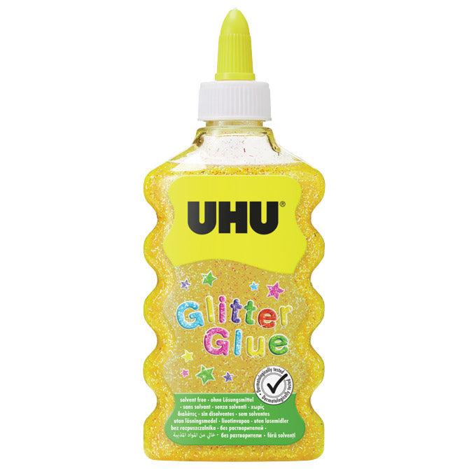 LEPILO GLITTER GLUE 177ML UHU ZLATO