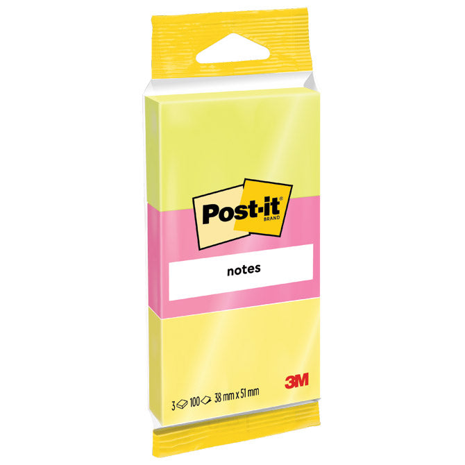 BLOK SAMOLJEPLJIV 38X51MM 3X100L 3M.6812 NEON SORT BLISTER