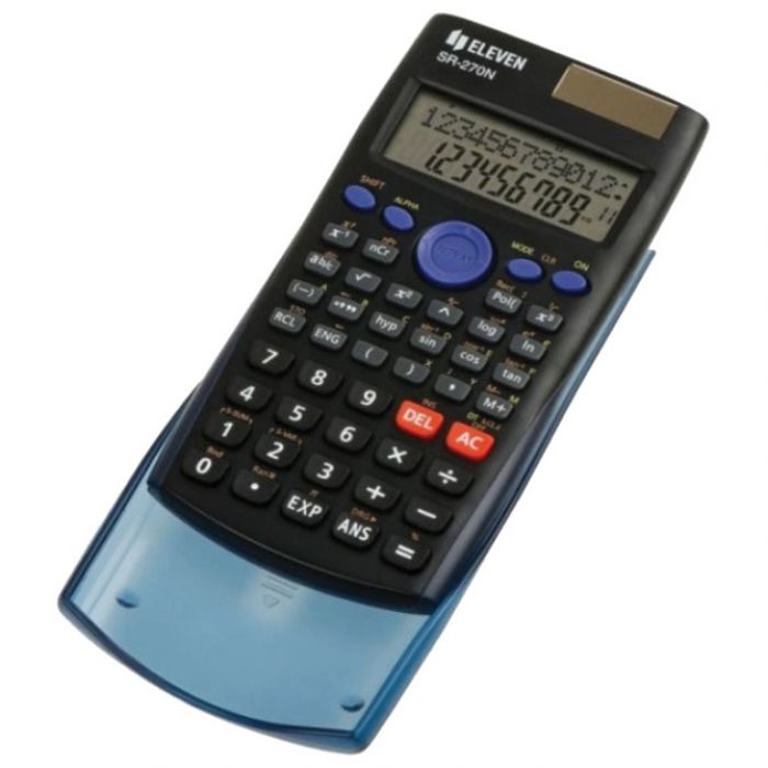 KALKULATOR TEHNIČKI 10 PLUS 2MJESTA 240 FUNKCIJA ELEVEN SR-270N CRNI