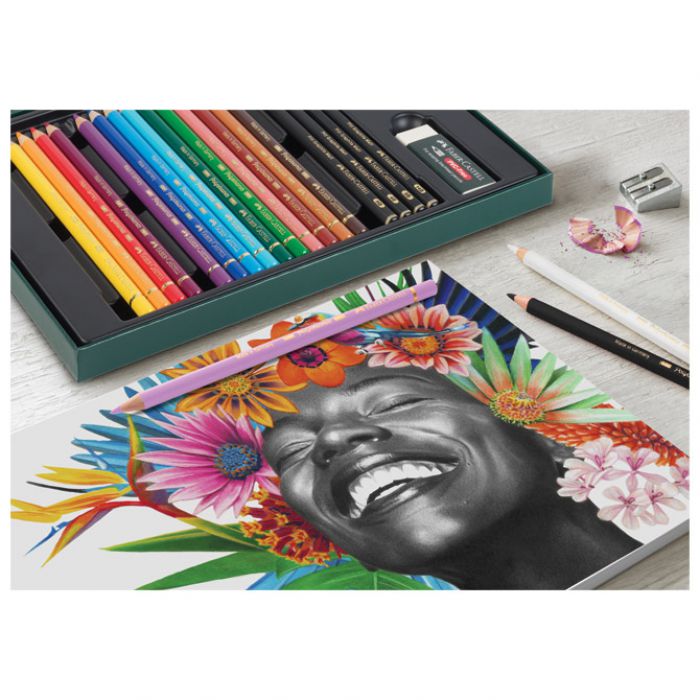 SET POLYCHROMOS & PITT GRAPHITE MATT PK50 FABER CASTELL 210054
