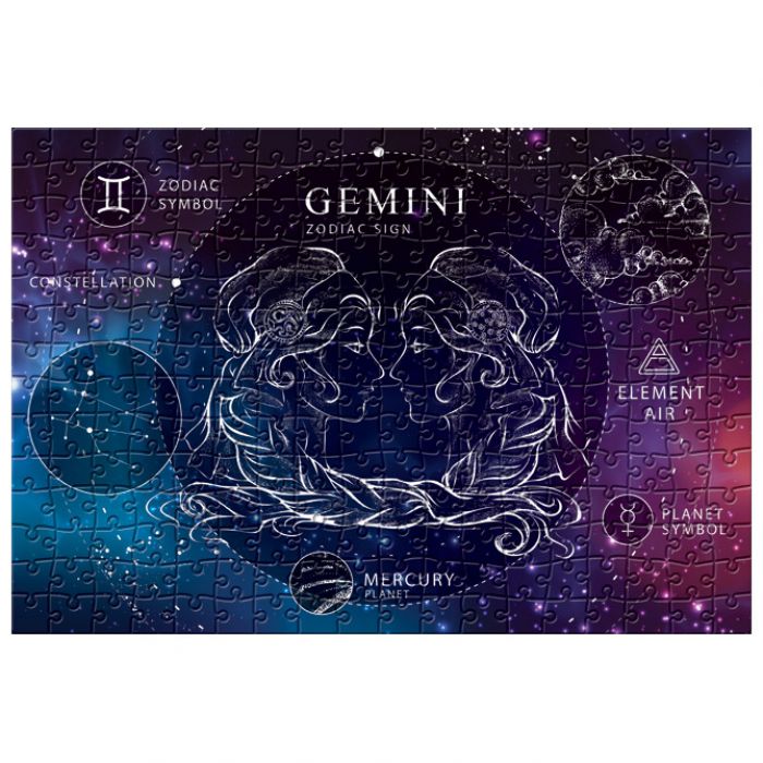 PUZZLE 250 KOM ZODIAC 3 GEMINI (BLIZANCI) INTERDRUK * DO ISTEKA ZALIHA