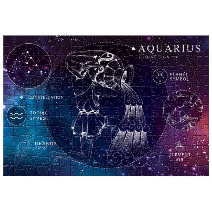 PUZZLE 250 KOM ZODIAC 11 AQUARIUS (VODENJAK) INTERDRUK * DO ISTEKA ZALIHA