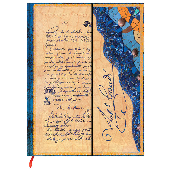 NOTES 12,5X18CM-MIDI CRTE  72L MAGNET GAUDI THE MANUSCRIPT OF REUS PAPERBLANKS PB9780-8