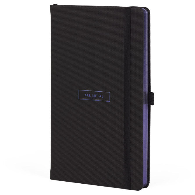 NOTES 13X21CM CRTE 96L S GUMICOM CASTELLI ALL METAL BLUE (CRNO/PLAVI )