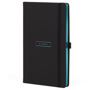 NOTES 13X21CM CRTE 96L S GUMICOM CASTELLI ALL METAL TIFFANY (CRNO/TIRKIZNI)