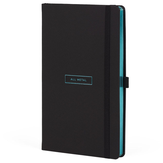 NOTES 13X21CM CRTE 96L S GUMICOM CASTELLI ALL METAL TIFFANY (CRNO/TIRKIZNI)