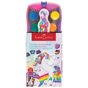 BOJA VODENA FI 24 MM 12 BOJA  PLUS  BIJELA TEMPERA CONNECTOR UNICORN FABER CASTELL 125035