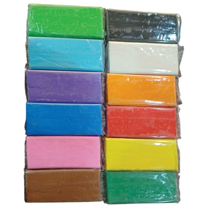 PLASTELIN 12BOJA X 200 G U PLASTIČNOJ KANTICI (2400 G) MC2400S12P