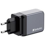 PUNJAČ ZA MOBILNE UREĐAJE ZIDNI 2XUSB-C/PD 65W/1XUSB-A QC 3.0 (EU/UK/US)  VERBATIM 32201
