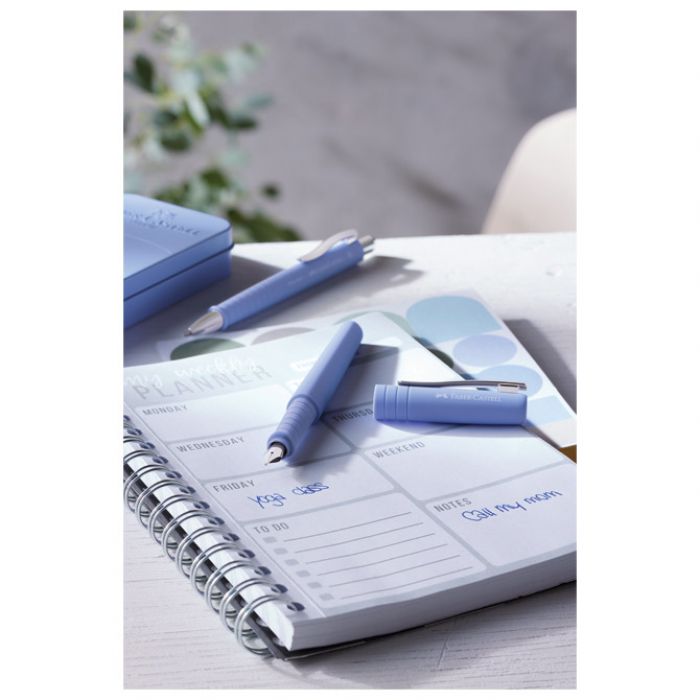 GARNITURA OLOVKA KEMIJSKA PLUS NALIVPERO POLY U MET.KUT. FABER CASTELL 241051 PAST.PLAVA