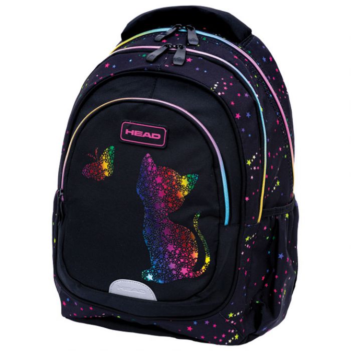 RUKSAK ŠKOLSKI-NOTEBOOK ANATOMSKI RAINBOW KITTY HEAD 502025033