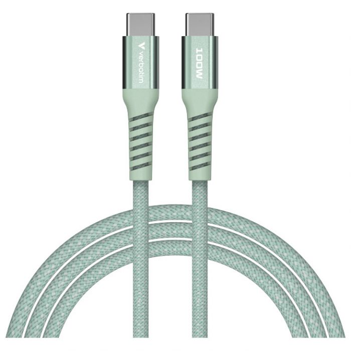KABEL MAGNETSKI USB-C NA USB-C 100W 120 CM VERBATIM 31855 ZELENI