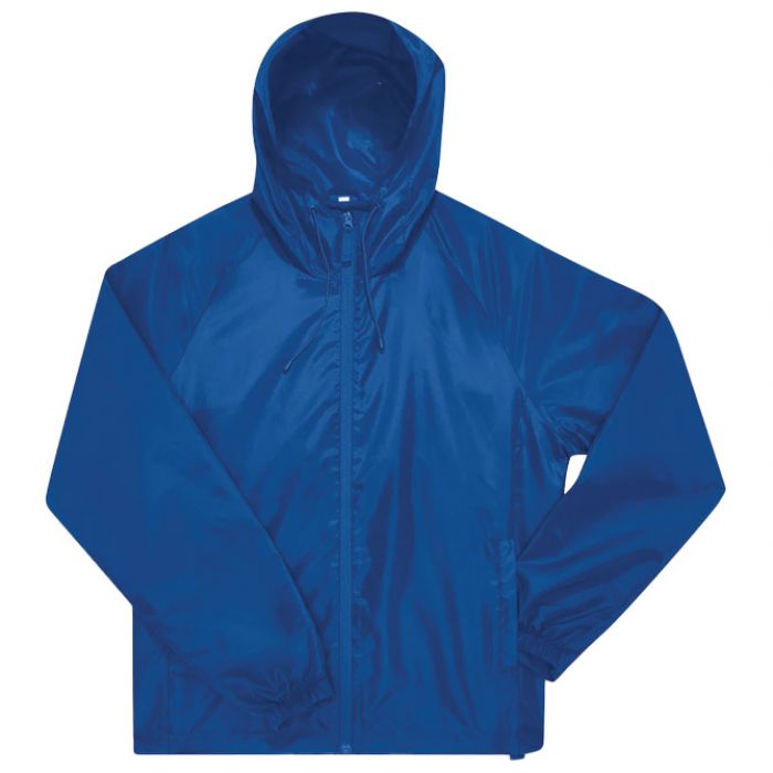 VJETROVKA S KAPULJAČOM ZIP UNISEX B&C # RESET LINED WINDBREAKER TAMNO PLAVA M