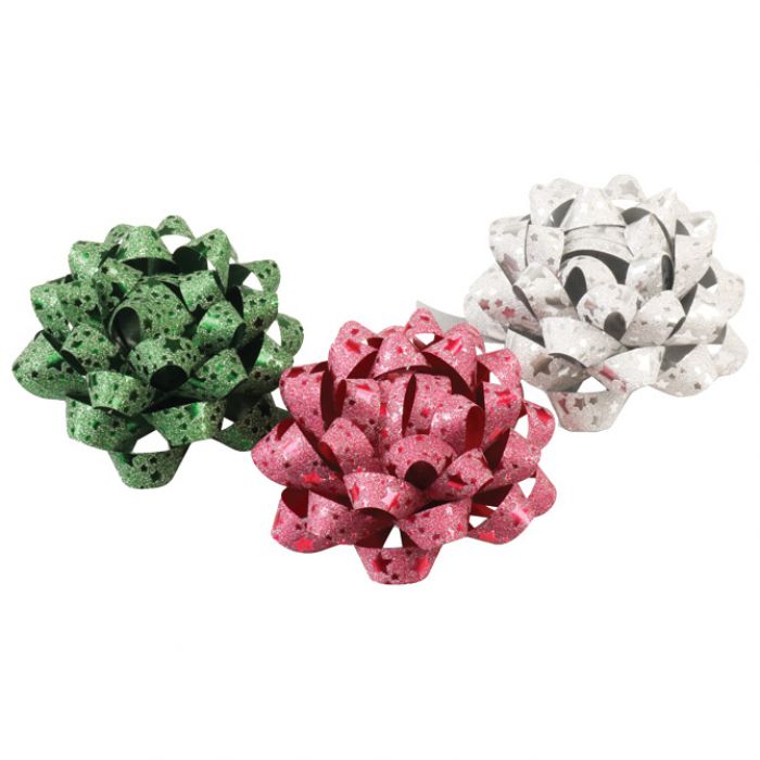 MAŠNA UKRASNA SAMOLJEPLJIVA 80MM GLITTER STAR PRASENT 20140-099 SORT