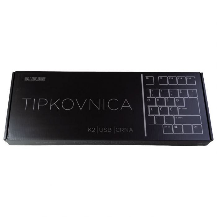 TIPKOVNICA USB K-2 BLUELINE CRNA