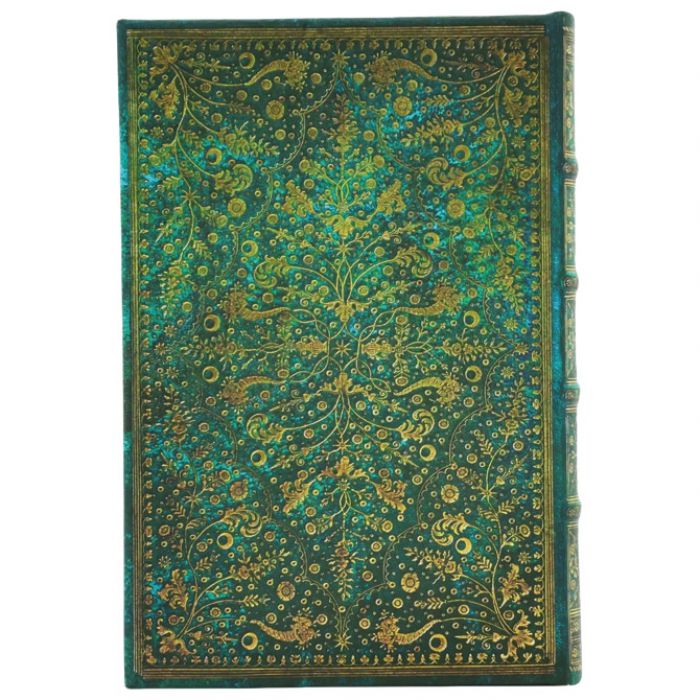 NOTES  9X14CM-MINI CRTE  88L S GUMICOM EMERALD FLOWER PAPERBLANKS PB1317-5