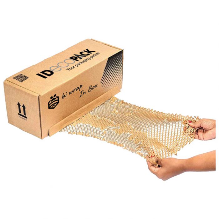 PAPIR OMOTNI SAĆASTI ROLA 80G 50CMX50M "BI WRAP BOX" SMEĐI - U KUTIJI