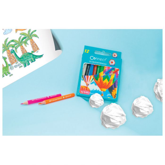BOJE DRVENE  12BOJA KRATKE CONNECT BLISTER