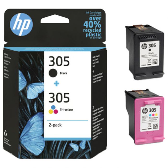 INK JET HP 6ZD17AE 305BK/305 COLOR MULTIPACK ORIGINAL