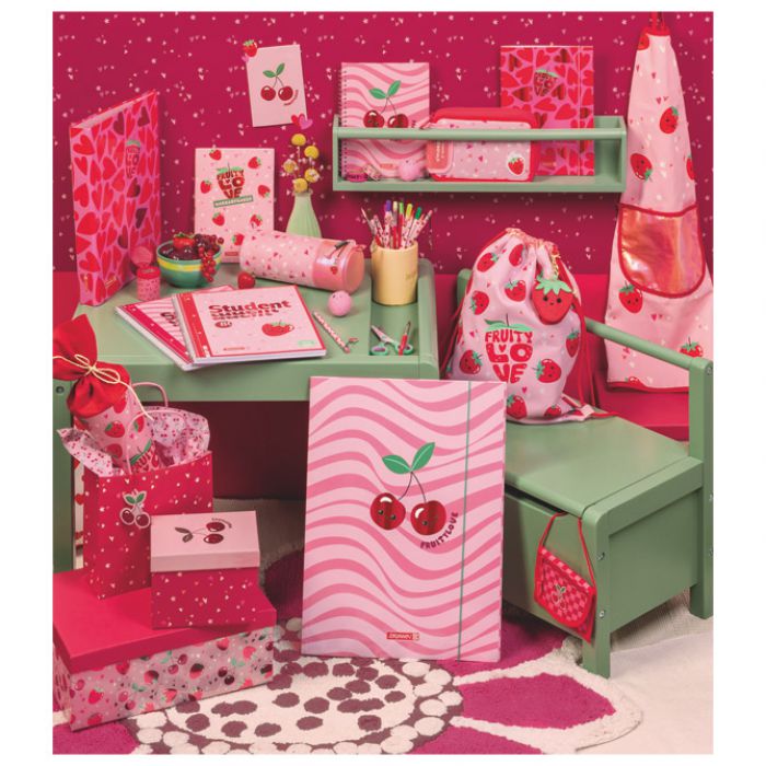 FASCIKL KLAPNA S GUMICOM PP A4 FRUITY LOVE BRUNNEN 10-41604 522