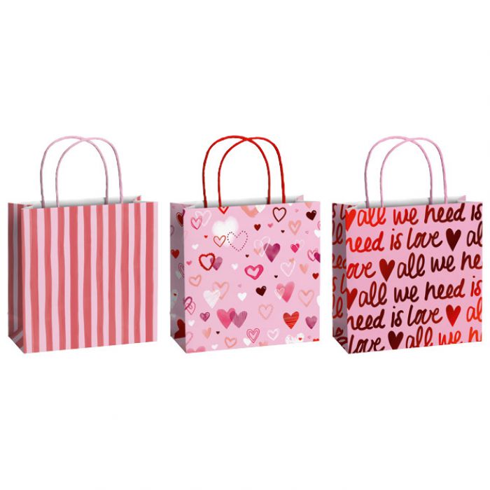 VREĆICE UKRASNE 20X20X8CM LOVE STEWO 5098 99 SORTIRANO
