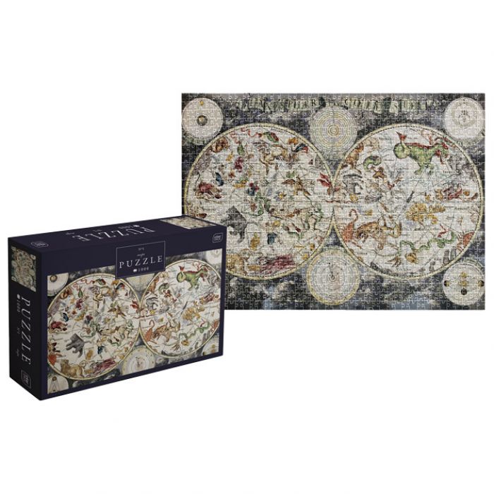 PUZZLE 1000 KOM MAP 1 INTERDRUK