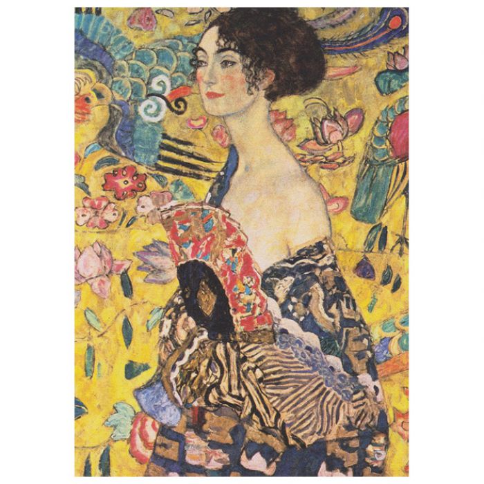 PUZZLE 1000 KOM TUBA ART.10 GUSTAV KLIMT "LADY WITH A FAN" INTERDRUK