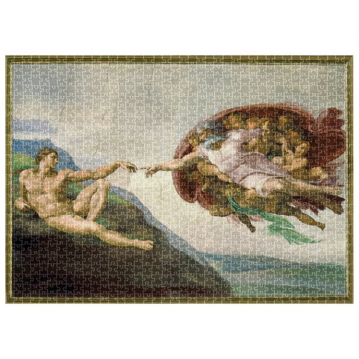 PUZZLE 1000 KOM TUBA ART.11 MICHELANGELO "CREATION OF ADAM (SISTINE CHAPEL)" INTERDRUK