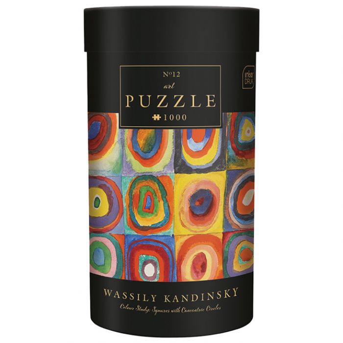 PUZZLE 1000 KOM TUBA ART.12 WASSILY KANDINSKY "SQUARES WITH CONCENTRIC CIRCLES" INTERDRUK