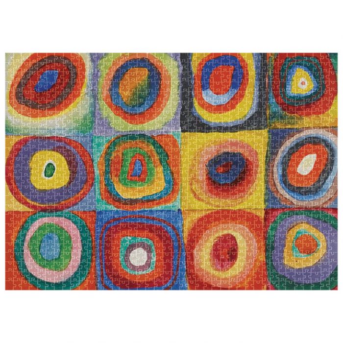 PUZZLE 1000 KOM TUBA ART.12 WASSILY KANDINSKY "SQUARES WITH CONCENTRIC CIRCLES" INTERDRUK