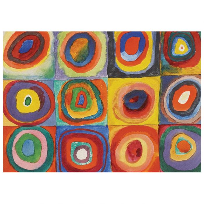 PUZZLE 1000 KOM TUBA ART.12 WASSILY KANDINSKY "SQUARES WITH CONCENTRIC CIRCLES" INTERDRUK