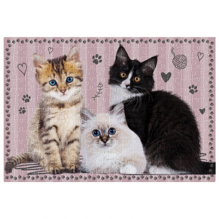 PUZZLE 250 KOM PUPPY SIGN CATS INTERDRUK