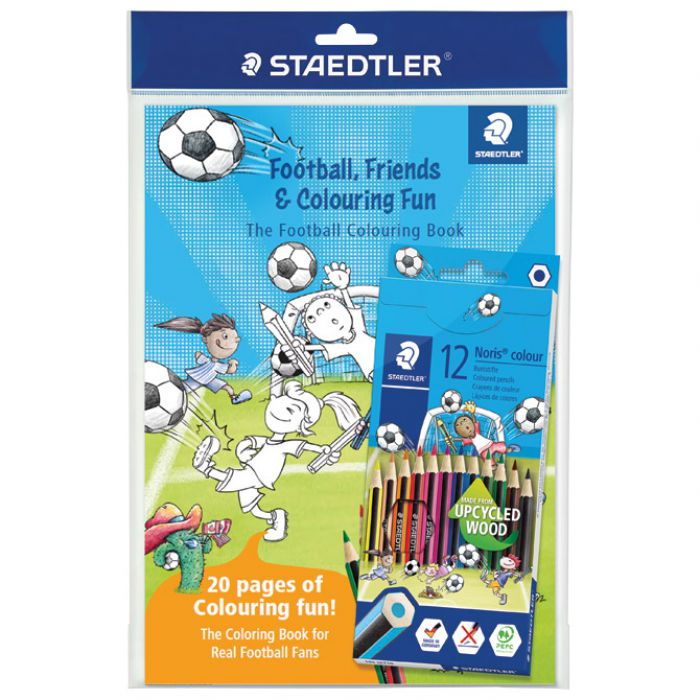 BOJE DRVENE 12BOJA NORIS COLOUR PLUS BOJANKA "NOGOMET" STAEDTLER 185 SET10 BLISTER