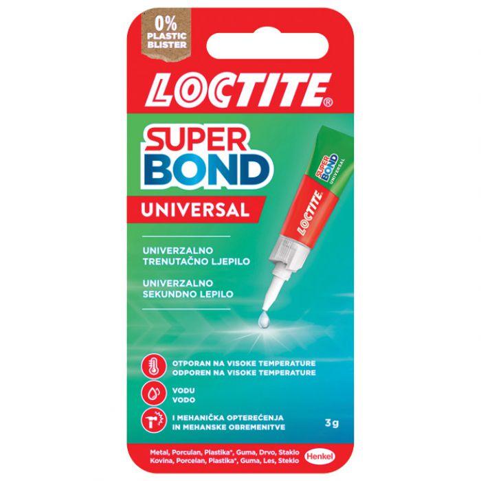 LJEPILO TRENUTAČNO  3G LOCTITE SUPER BOND HENKEL 2994678 BLISTER