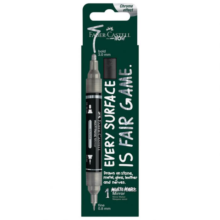 MARKER AKRILNI OBOSTRANI MULTIMARKER MIRROR FABER CASTELL 185961 KROM BLISTER