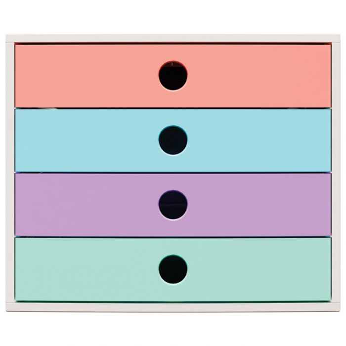 KUTIJA S 4 LADICE CANDY TIDY EXACOMPTA 227707D BIJELA-SORT