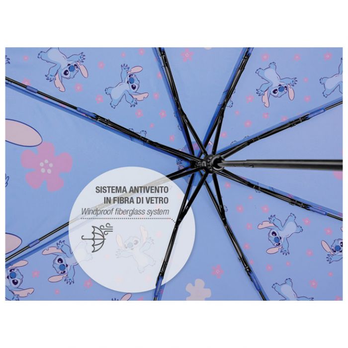 KIŠOBRAN DJEČJI RUČNI SKLOPIVI STITCH & ANGEL PERLETTI 75429