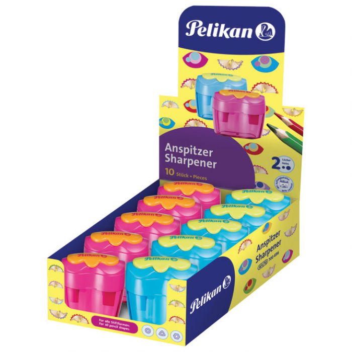 ŠILJILO PVC S PVC KUTIJOM 2RUPE PELIKAN 700696 (400189970) SORTIRANO