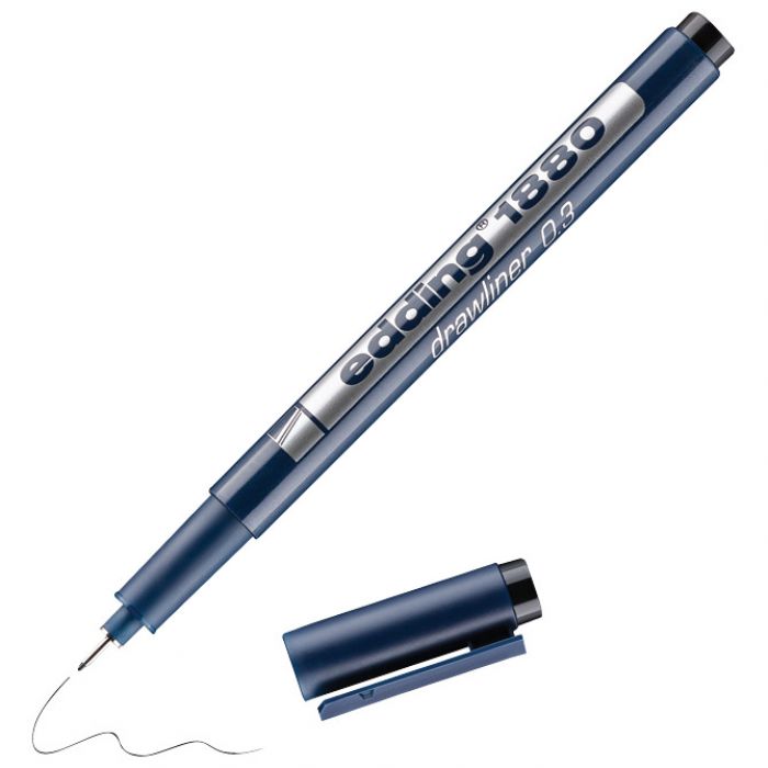 FLOMASTER ZA TEHNIČKO CRTANJE DRAWLINER 0,3MM EDDING 1880 CRNI