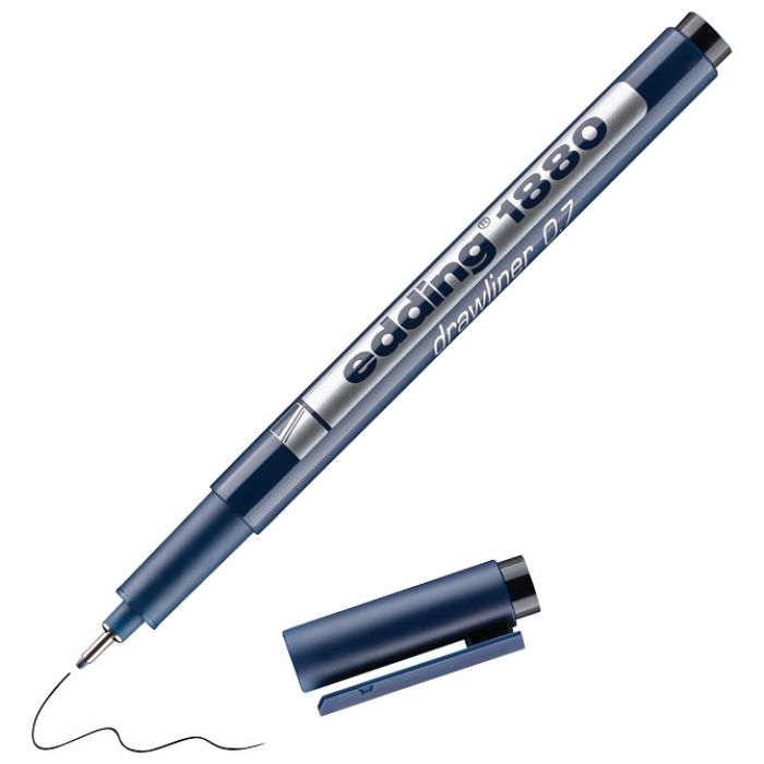 FLOMASTER ZA TEHNIČKO CRTANJE DRAWLINER 0,7MM EDDING 1880 CRNI