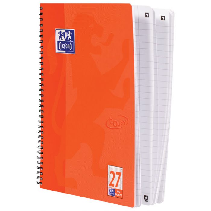 BLOK KOLEGIJ A4 PLUS  CRTE 80L PERFORACIJA PLUS 4RUPE TOUCH OXFORD 400086493 NARANČASTI