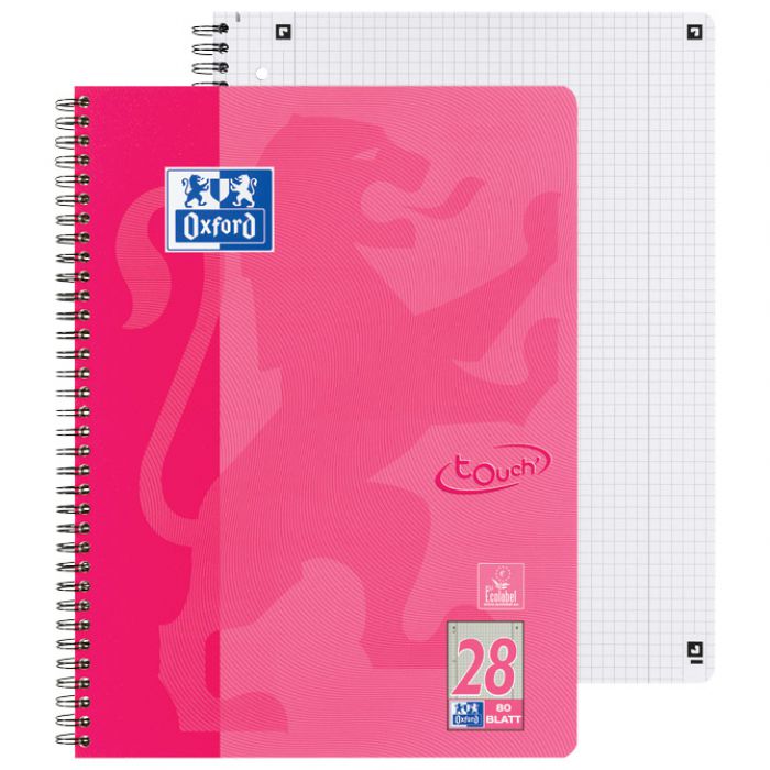 BLOK KOLEGIJ A4 PLUS  KARO 80L PERFORACIJA PLUS 4RUPE TOUCH OXFORD 400086496 ROZI
