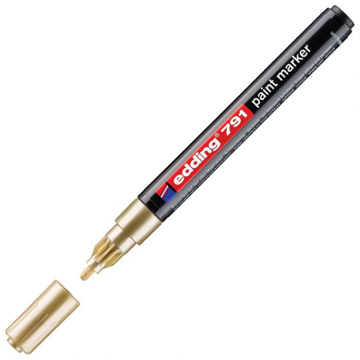 MARKER PERMANENTNI LAKIRAJUĆI 1-2MM EDDING 791 ZLATNI