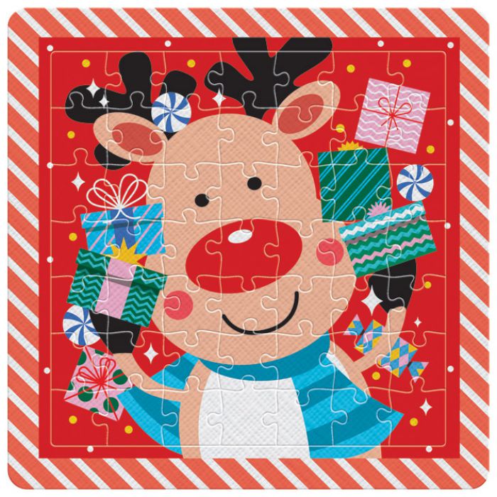 PUZZLE 49 KOM U OKVIRU CHRISTMAS "RUDOLPH" INTERDRUK