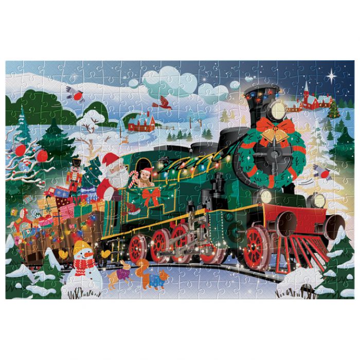 PUZZLE 250 KOM TUBA CHRISTMAS "SANTA`S TRAIN" INTERDRUK
