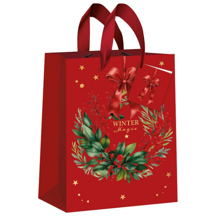 VREĆICE UKRASNE 33X46X13 CM NOVOGODIŠNJE CHRISTMAS INTERDRUK SORT