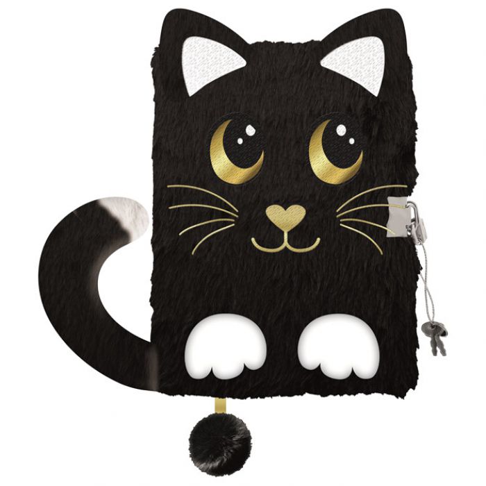 DNEVNIK S KLJUČEM A5 96L MY LITTLE FRIEND NIGHT CAT 6856