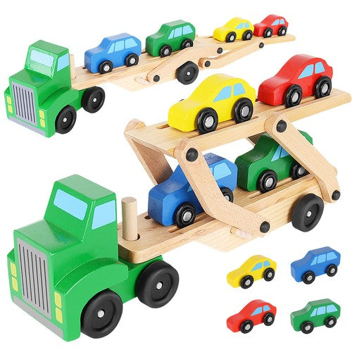 Drveni kamion s automobilima