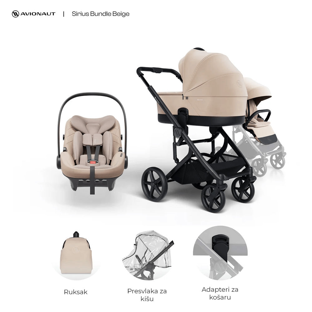 Avionaut Sirius dječja kolica 4u1, Beige B