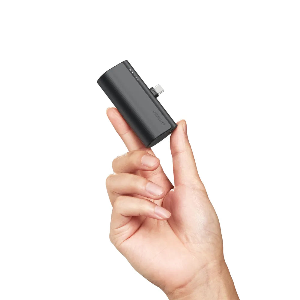 Powerbank VEGER PlugOn - 5000 mAh z vgrajenim priključkom Type C PD 20 W
